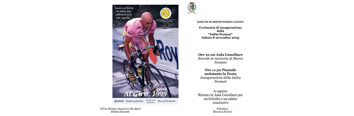 Inaugurazione Marco Pantani