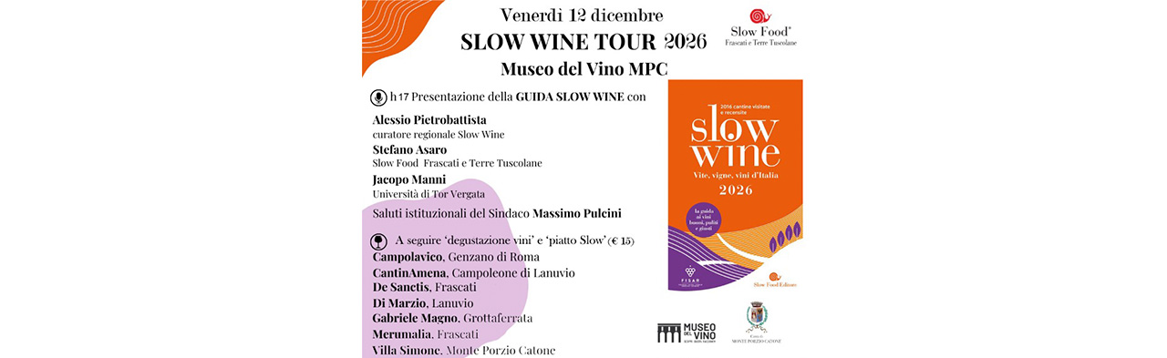 Slow Wine Tour 2026