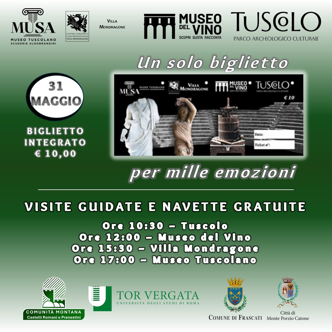 Un solo biglietto per mille emozioni