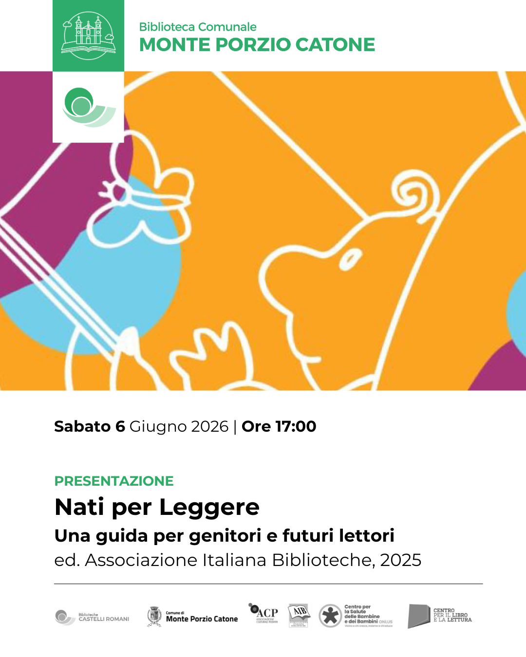 Evento 6 Giugno Biblioteca di Monte Porzio Catone