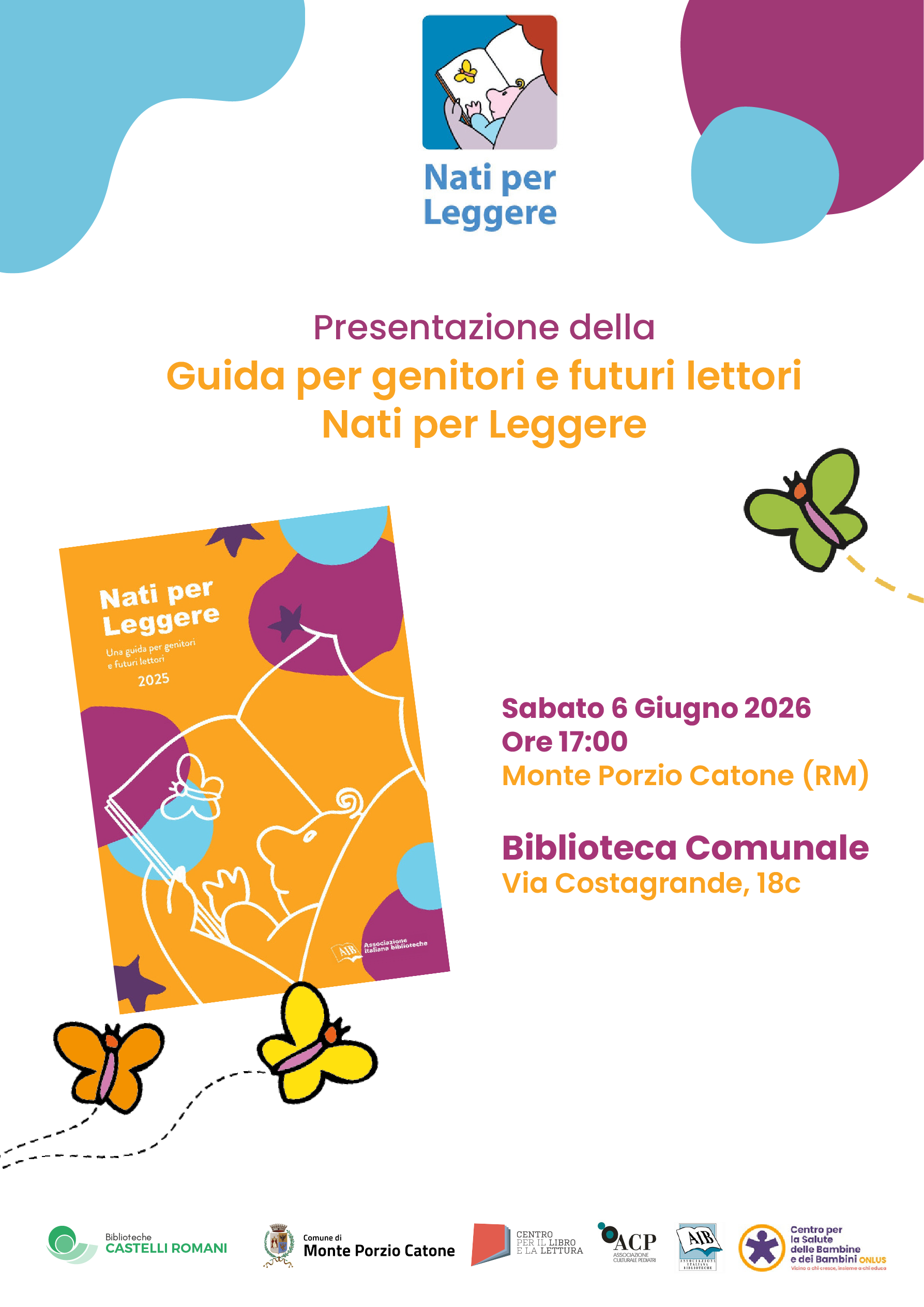 Evento 6 Giugno Biblioteca di Monte Porzio Catone